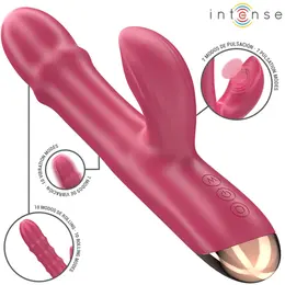 INTENSE Chloe 3-in-1 Multifunction Red Intimate Wellness Device Silicone