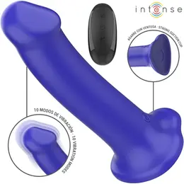 INTENSE Victoria Dark Blue 10-Mode Silicone Intimate Device with Remote Control