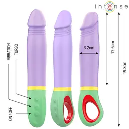 INTENSE Velma Classic Vibrator Purple - Waterproof Silicone, Multi-Speed