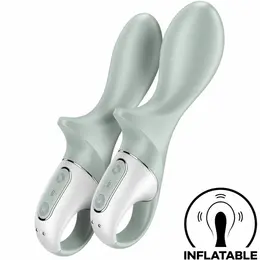 Satisfyer Air Pump Booty 3 Podesivi Naduvavajući Analni Sistem Sivo-Zeleni