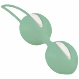 Fun Factory Smartballs Duo Kuglice za Pelvični Trening Bele/ Zelene 72g