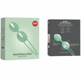 Fun Factory Smartballs Duo Kuglice za Pelvični Trening Bele/ Zelene 72g