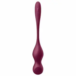 Satisfyer Love Birds Vary Vibrirajuće Vežbovne Kuglice Vinsko Crvene Aplikacijom Kontrolisane
