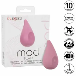 CalExotics Mod Flair Pink Precision Massager, 10-Speed, Liquid Silicone