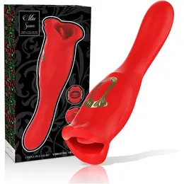 MIA Siena Triple Action Vibrating & Biting Intimate Stimulator Red