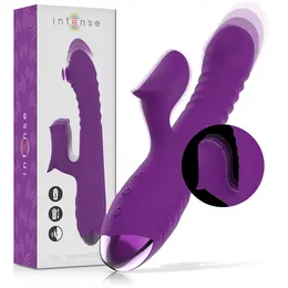 INTENSE IGGY Višenamenski Punjenje Na USB Gore Dole Vibrator Ljubičasti 24cm