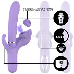 Intense Billie Rechargeable Multifunction Lilac Intimate Machine 24cm