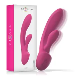 INTENSE Luigi Pink Rabbit Dual-Motor Silicone Vibrator - 10 Modes, Waterproof
