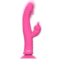 Intense Julio Dvostruki Motor Roze Silikonski Zečji Masažer 24cm Vodootporan