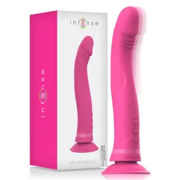 Intense Michelangelo Roze Silikonski Vibrirajući Model sa Usisnom Čašicom 11cm
