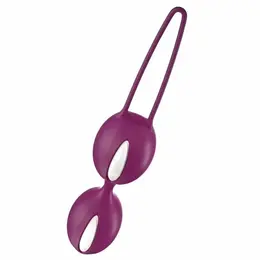 Fun Factory SMARTBALLS DUO White/Grape Pelvic Floor Trainer Advanced 72g