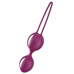 Fun Factory SMARTBALLS DUO White/Grape Pelvic Floor Trainer Advanced 72g