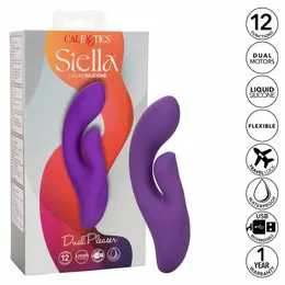 CalExotics Stella Dual Pleaser Ljubičasti Tečni Silikon Dvomotorni Masažer