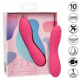 CalExotics Pixies Ripple Roze - Dvostrani Silikonski Masažer, 10 Brzina