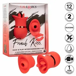 CalExotics French Kiss Suck & Play Set Intimni Multifunkcionalni Komplet Roze