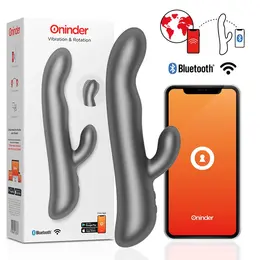 ONINDER Oslo Vibracija i Rotacija Crni - Dvostruki App Kontrolisani Uređaj