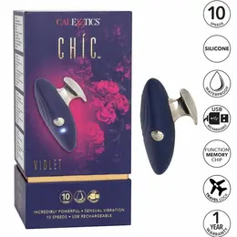 CalExotics Chic Violet Kompaktni 10-Režimski Vodootporni Masažer, Ljubičasta
