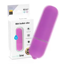 ONLINE Mini Bullet Personalni Masažer Ljubičasta 10 Režima Vodootporan 6.2cm