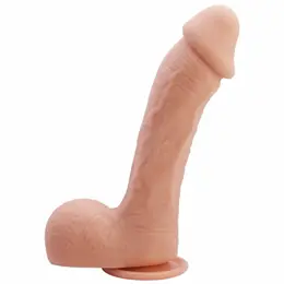 Baile Johnson Intimni Model 22 cm sa Usisnom Čašom, Meka Tekstura Kože