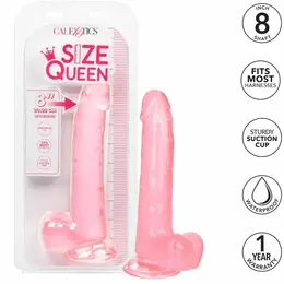 CalExotics Size Queen Roze Intimni Model 20.3 cm TPR Usisna Baza