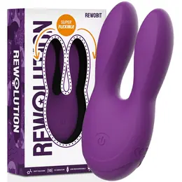 Rewolution REWOBIT Duet Flex Vibrator – Fleksibilni model sa dva motora, 11.8 cm