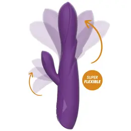 Rewolution RewoRabbit Fleksibilni vibrator sa dva motora – Roze, 21 cm