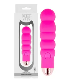 Dolce Vita SIX Pink Rechargeable Silicone Model, 7-Speed, 13 cm