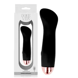 Dolce Vita One Crni intimni uređaj, 7 brzina, punjivi silikon, 12.5cm