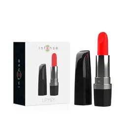 INTENSE Lippsy Kompaktni vibrirajući mini masažer u obliku ruža, crni, 10 režima