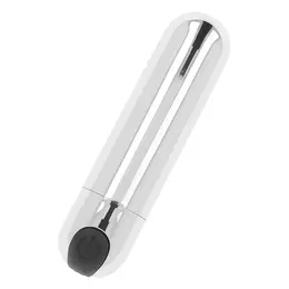 OHMAMA Silver Compact USB punjivi vibrirajući metak 8 cm