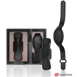 ANNE'S DESIRE Panty Secret Crna - Intimni nosivi uređaj sa WATCHME daljinskim upravljanjem, 9.6cm