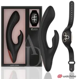 ANNE'S DESIRE Rabbit Intimni sistem sa WATCHME daljinskim upravljanjem Crna/Zlatna 20cm