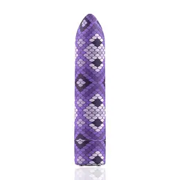 Custom Bullets Snake Magnetni punjivi mini masažer Ljubičasti 6.25cm