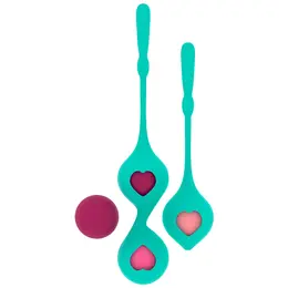Rithual Deva Aqua Green Komplet za trening dna karlice - 4 težine, Silikon