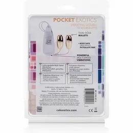 CalExotics Vibrating Bullets Gold Duo - Multi-Speed Stimulation Set