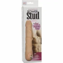 CalExotics Power Stud Rod Vibrator - Vodootporan, 3 brzine, 17.8 cm, Bež