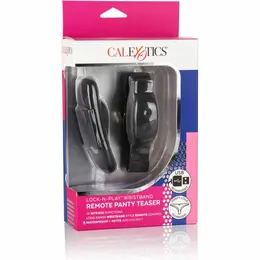 CalExotics Lock-N-Play Wristband Remote Intimate Panty Massager, Black