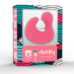 Happy Loky DuckyMania Punjivi silikonski finger masažer, Kompaktni