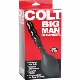 CalExotics COLT Anal Douche Black - Dual Nozzle Hygiene System