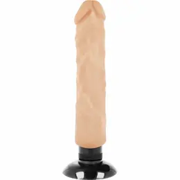 BASECOCK Realistic Vibrating Model 2-in-1 Flesh 20x4 cm Flexible TPE