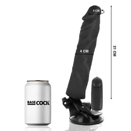 BASECOCK Remote-Controlled Flexible Model Black 21cm x 4cm TPE