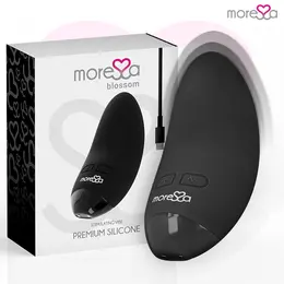 Moressa Blossom Crni Mini Masažer - 6 Režima, Medicinski Silikon, Vodootporan