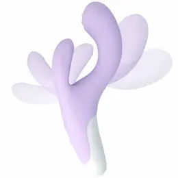 MIA Guell Ergonomic Dual Motor Intimate Massager, 10 Modes, Pink, 19.2 cm