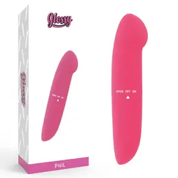 Glossy Phil Vibrator Pink - Compact Waterproof Travel Model 13cm