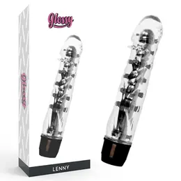 Glossy Lenny Crni - Ergonomski Intimni Uređaj, 14 cm, Vodootporan TPE