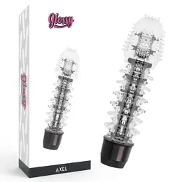 Glossy Axel Crni Intimni Uređaj sa Više Brzina, Vodootporan, 14 cm