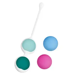 Happy Loky Kegel Kuglice Set - 4-Step Progresivni Trener Zdeličnog Dna, Roze
