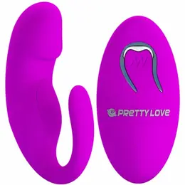 Pretty Love Remote-Controlled Silicone Vibrating Clamp - 12 Modes, USB Rechargeable