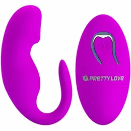Pretty Love Remote-Controlled Silicone Vibrating Clamp - 12 Modes, USB Rechargeable