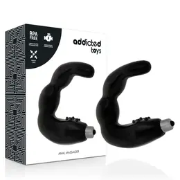 Addicted Toys Prostata Vibracioni Masažer - Crni, TPR, Kompaktna Veličina